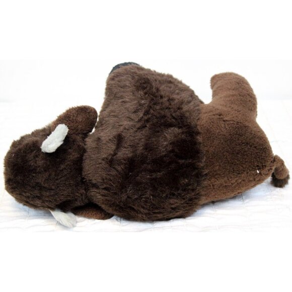 VTG Animal Fair Kleinhans Buffalo 12'' Plush Brown Standing Large Bison Stuffed - Picture 6 of 11